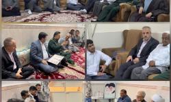دیدار معاونان سازمان منطقه آزاد قشم با خانواده شهدا