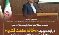 مختار گرشاسبی، سرپرست معاونت اقتصادی و سرمایه گذاری سازمان منطقه آزاد قشم در مراسم روز ملی صنعت و معدن مطرح کرد؛