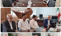 دیدار صمیمانه معاون توسعه مدیریت سازمان منطقه آزاد قشم و معتمدین جزیره