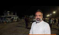 عملیات نجات و تخلیه لنج حادثه دیده عبوری در بندر بهمن